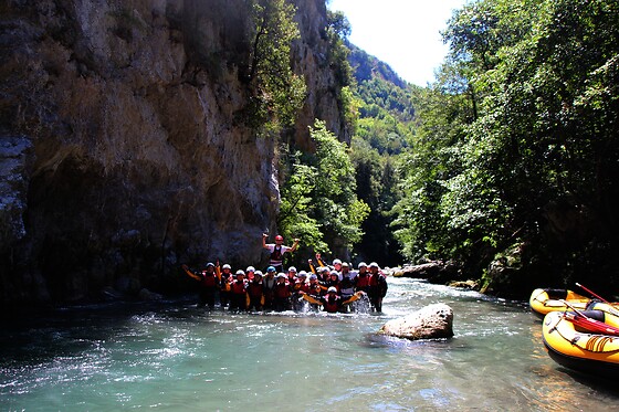Rafting Canyon presso River Tribe a Laino Borgo in provincia di Cosenza