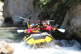 Rafting Canyon presso River Tribe a Laino Borgo in provincia di Cosenza