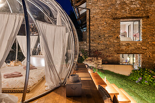 Soggiorno insolito di una notte presso Il Cantico Bubble Room in provincia di Cuneo