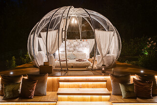 Soggiorno insolito di una notte presso Il Cantico Bubble Room in provincia di Cuneo