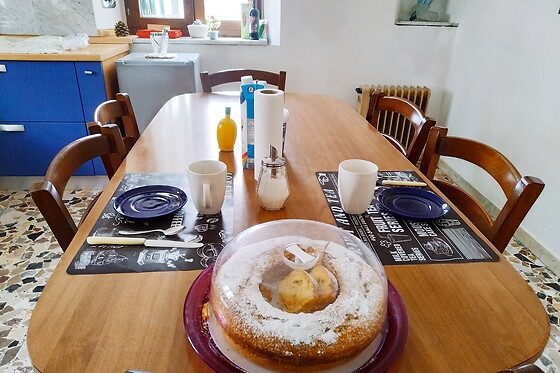 Soggiorno di una notte in famiglia presso il B&B Le Masere in provincia di Bologna