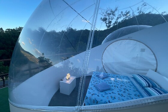 Soggiorno insolito di una notte in Bubble Room presso La Bolla Sotto le Stelle in provincia di Salerno