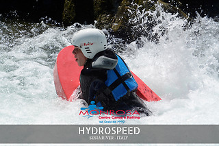 Hydrospeed per una persona presso Centro Canoa e Rafting Monrosa in provincia di Vercelli