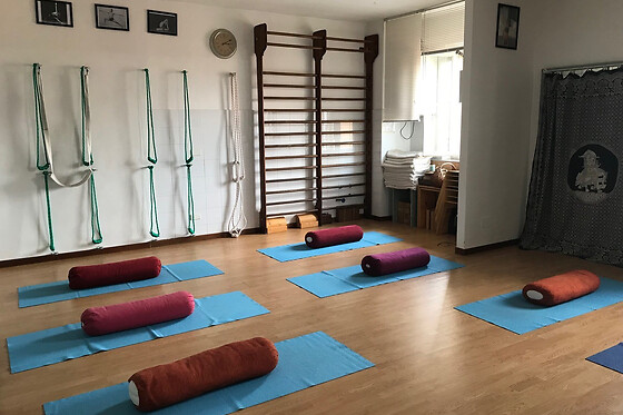 Lezione di Yoga collettiva presso LAMO Yoga a Parma