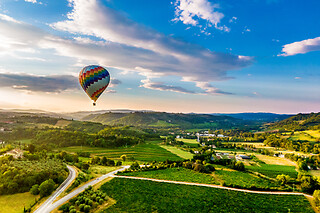 Volo in mongolfiera di un'ora nel Chianti e colazione tipica per due persone con Firenze Mongolfiere