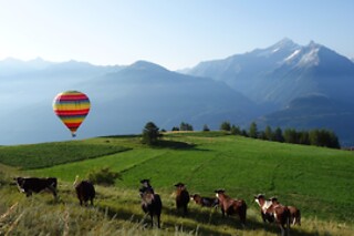 Volo in mongolfiera presso Charbonnier Mongolfiere ad Aosta